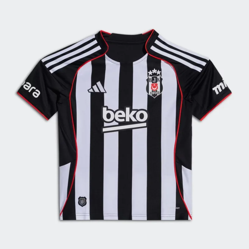 Adidas JN9937 2025/2026 Deplasman Çubuklu Çocuk Beşiktaş Forması