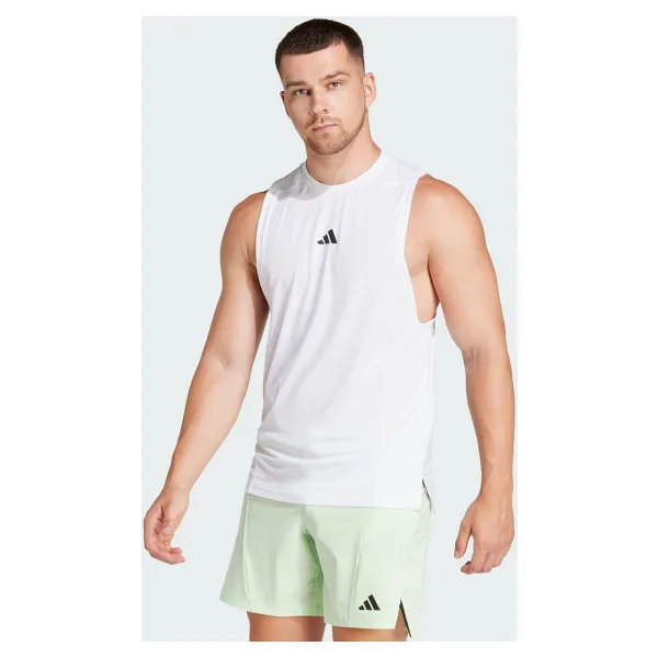 Adidas Performance IS3795 Designed for Training Workout Tank Top - Beyaz