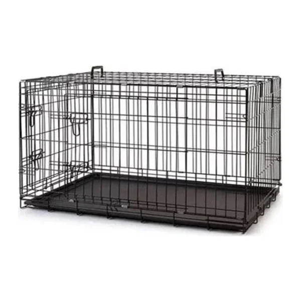 Aqua Boutique Metal Kedi ve Köpek Kafesi Siyah 91x61x66 Cm