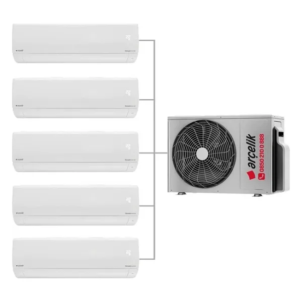 Arçelik Multi Sistem Duvar Tipi 5+1 İnverter 9+9+9+9+12 30000Btu Klima ZM30105-999912