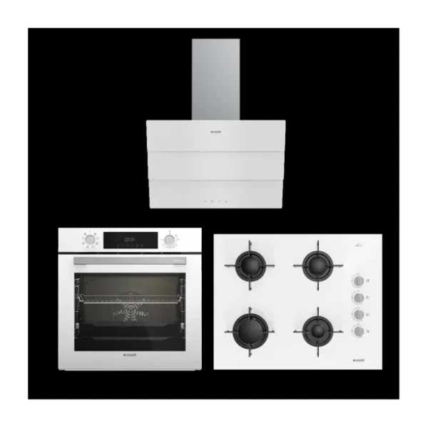 Arçelik New Star Beyaz Cam Ankastre Set ( Ade 606 B - Ocd T 651 Eb - Afc 341 B)