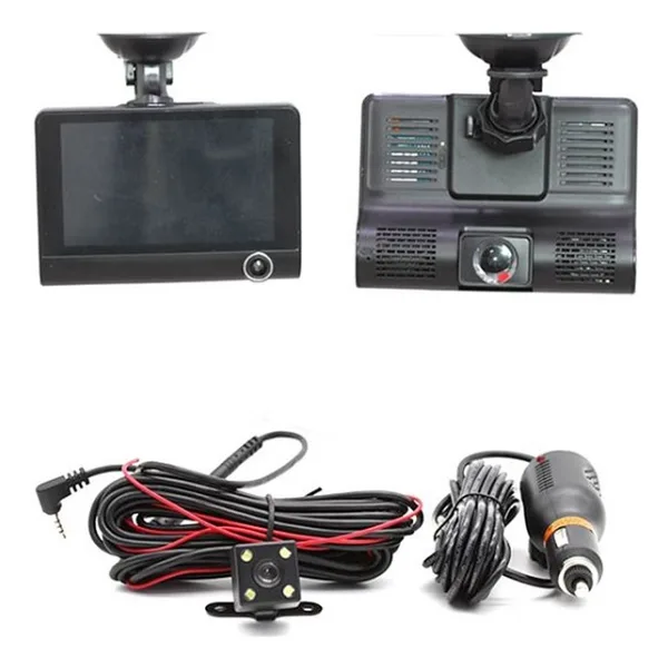 Carub Hk Hk Araç Kayıt Kamerası Iç-Ön-Arka 4 Inç vantuzlu Ekranlı 12V Dvr