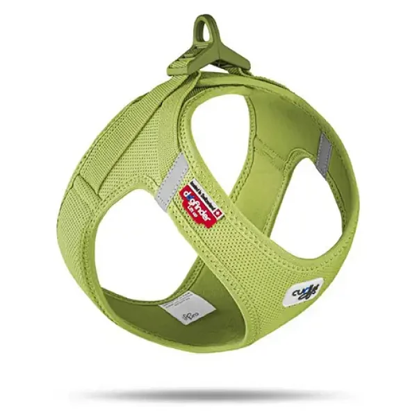 Curli Vest Harness Clasp Air-Mesh Köpek Göğüs Tasması Lime Medium