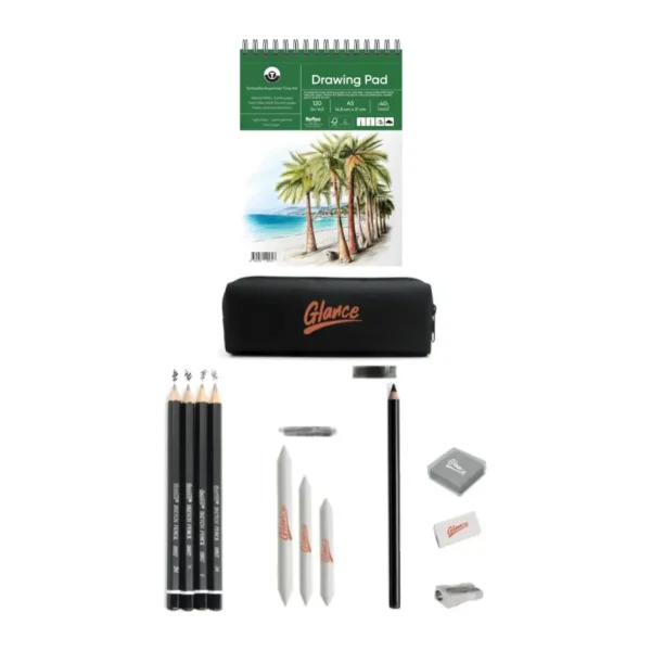 Drawing Pad Eskiz Defteri 180 Gr. A5 20 Yaprak Idora Sketch Dereceli Kurşun Kalem Eskiz Set