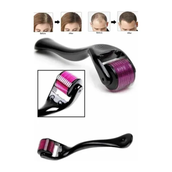 Epilons Derma Roller Titanyum Uçlu 540 Iğneli 1 mm Saç Sakal Çıkarma ve Cilt Bakım Masaj Aleti
