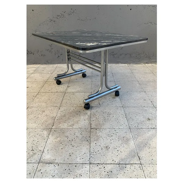 eralya Tekerlekli Orta Sehpa, Pratik Orta Sehpa, 70x110cm Masa, Çok Amaçlı Masa, Tekerli Sehpa