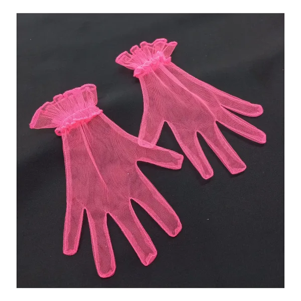 es moda shop Baby Bella Kız Çocuk Eldiven Neon Pembe