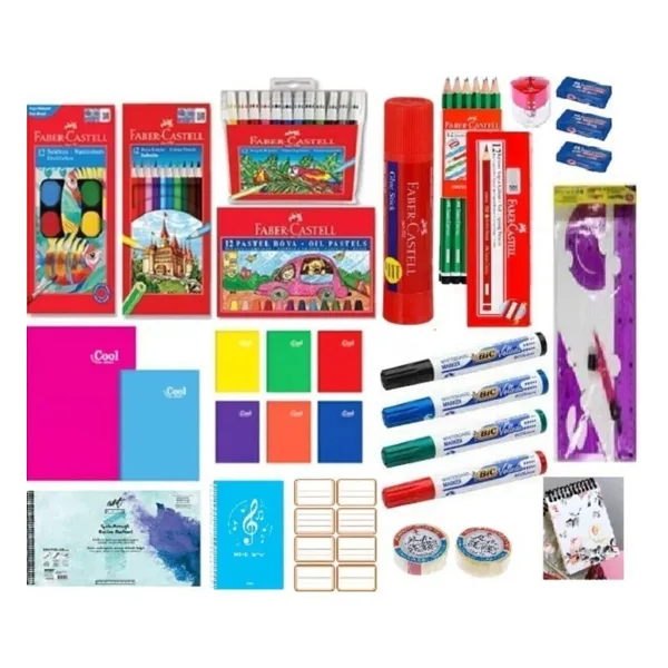 Faber Castell Okula Dönüş Ilkokul 2. Sınıf, 3. Sınıf, 4. Sınıf Kırtasiye Seti Çantasız Ful Set Yok Yok 36 Parça