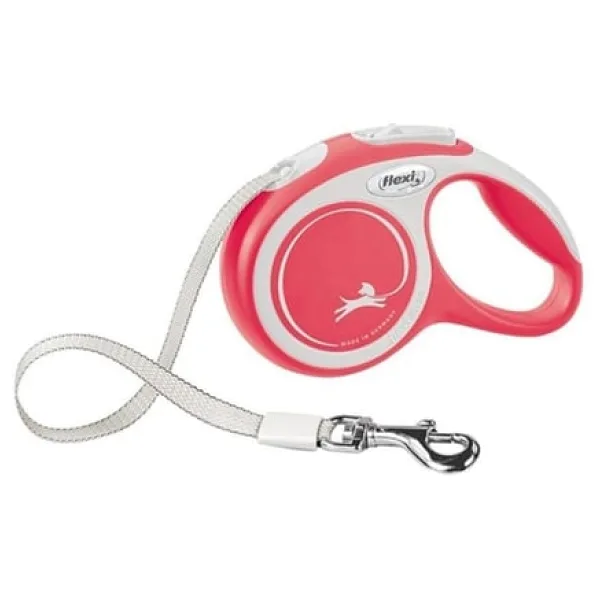 Flexi New Comfort 5 m Şerit Small Kırmızı Otomatik Köpek Tasması