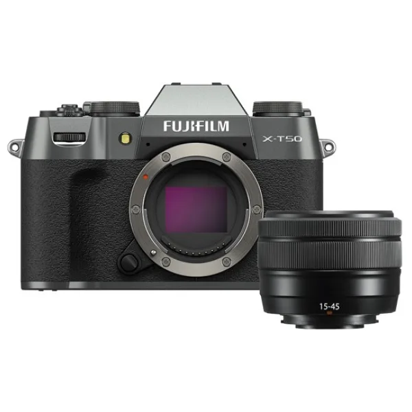 Fujifilm X-T50 + 15-45mm Lens Antrasit Aynasız Fotoğraf Makinesi