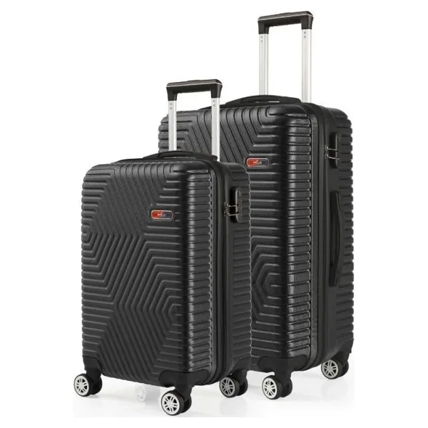 G&d Polo Suitcase Abs Kabin ve Orta Boy Siyah 2'li Valiz Seti 600.01-SET-OK - 2'li Set