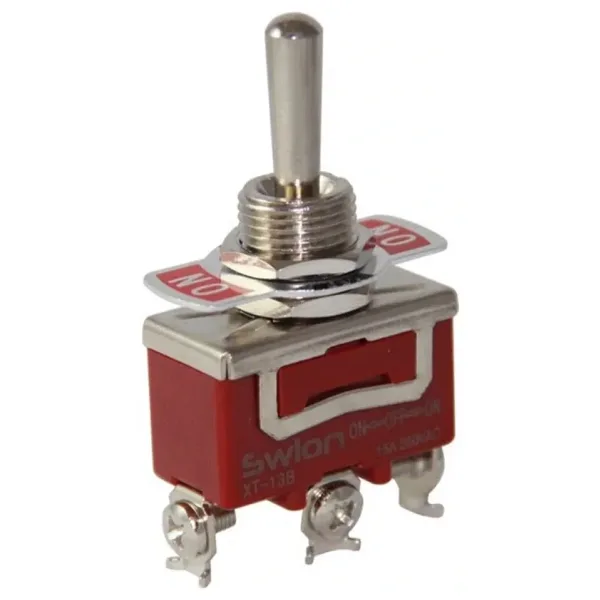 IC-153S Toggle Switch Büyük Boy Vidalı 3P 12mm 15A On-Off-On