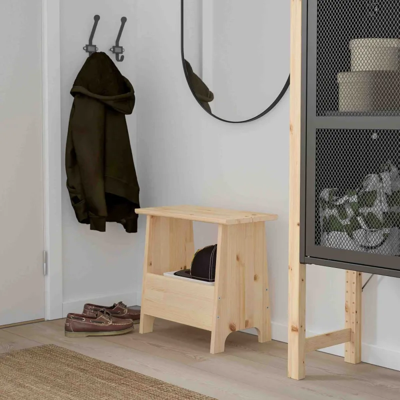 IKEA Akdeniz Perjohan Çam Ahşap Tabure