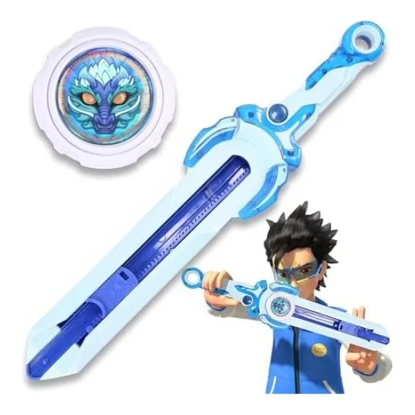Infinity Nado Bey Battling Blade Oyuncakları, Yeni Başlayanlar için Mini Nado Kılıcı, 5-7 8-12 Yaş Çocuklar için Top ve Kılıç Fırlatıcı Savaş Seti Oyuncakları, Bey Mini Savaş Bıçağı Göğüs Kılıcı