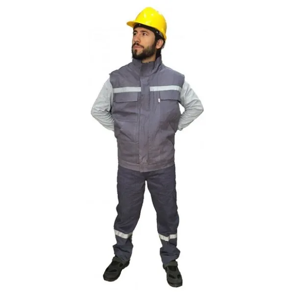 İş Elbisesi Yelek Pantolon Takım 7/7 Gabardin Kumaş