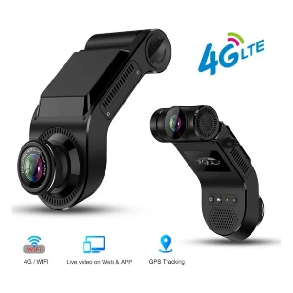 Junglee 4G+Wifi Araç Kamerasi Panik Butonlu Gps Li Sim Kartli Araç Içi Çift Kayit Kamera Taksi Dolmuş Tir