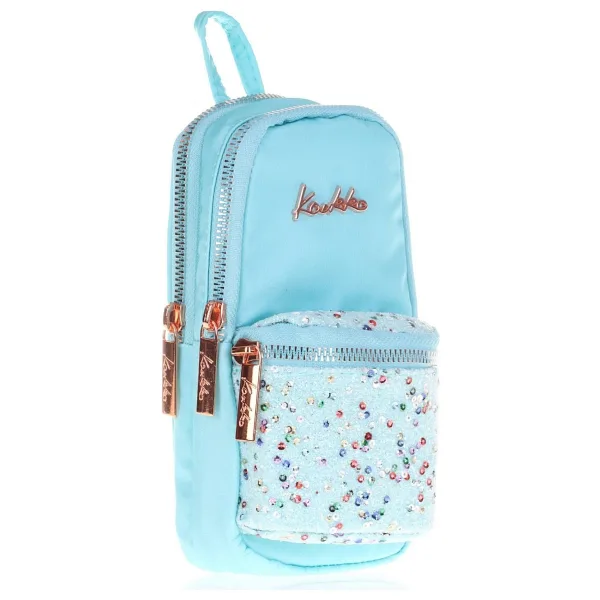 Kaukko K2487 Magic Dreams Junior Bag Taşlı Pullu Turkuaz Kalemlik