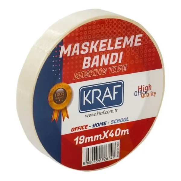 Kraf Maskeleme Bandı 19 mm x 40 mt.