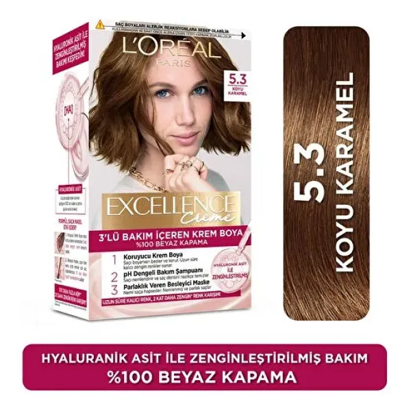 L'Oreal Paris Excellence Creme 5.3 Koyu Karamel Saç Boyası