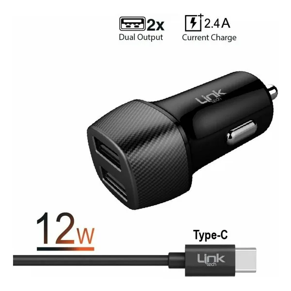 LinkTech C493 12 W Type-C Kablolu Araç Şarj Aleti
