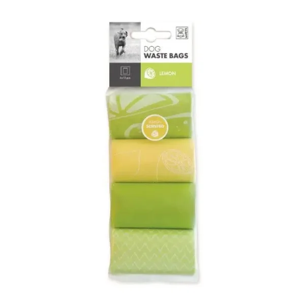 M-PETS Dışkı Toplama Poşeti Limon Kokulu 4x15pcs