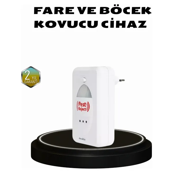Mbb E-Ticaret Ultrasonik Böcek ve Fare Kovucu - Doğa Dostu, Sessiz ve Etkili Savunma