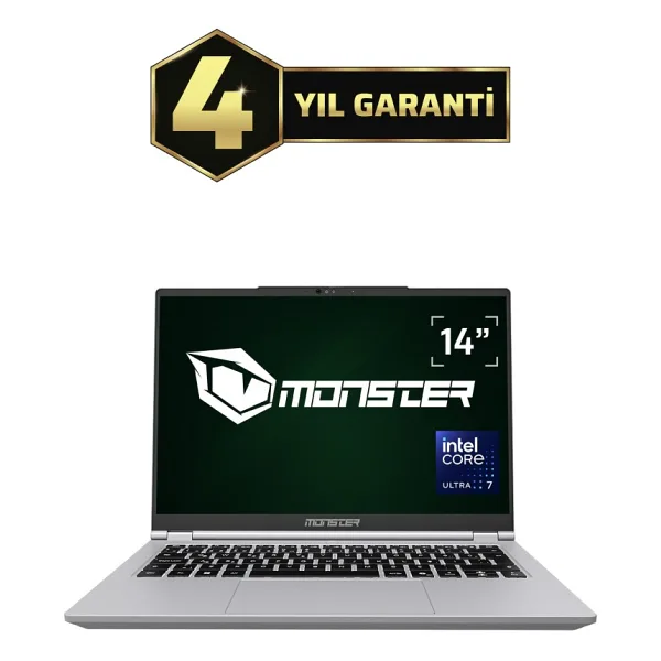 Monster Huma H4 V6.1.4 Ultra 7 155H 16 GB 1 TB SSD Arc Graphics 14" FreeDOS Notebook