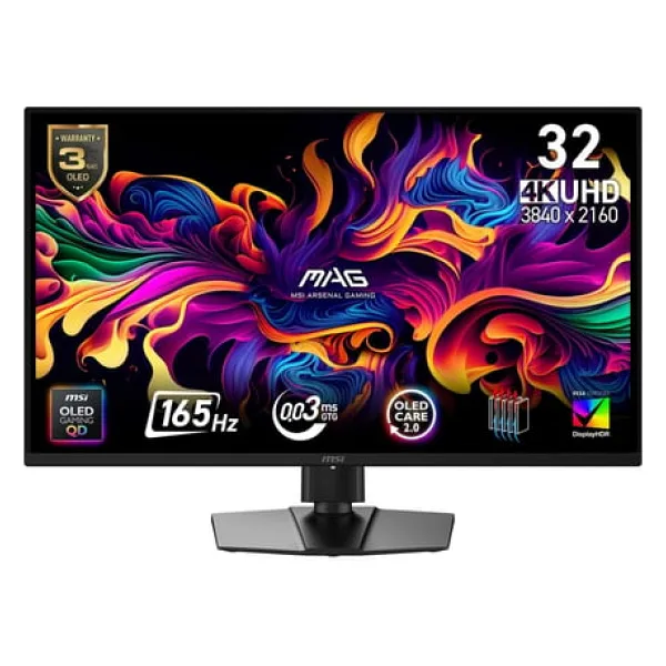 MSI MAG 322UP QD-OLED E16 31.5" 0.03 ms 4K 165 Hz Oyuncu Monitörü