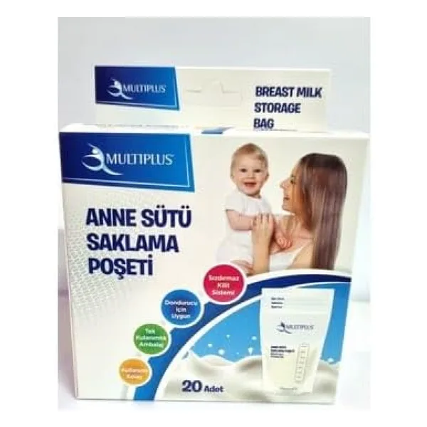 Multiplus 20'li Süt Saklama Poşeti