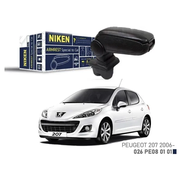 Niken Peugeot 308 2007-2013 Arası Araca Özel Kol Dayama Siyah