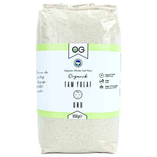 OG Natural 650 gr Organik Tam Yulaf Unu