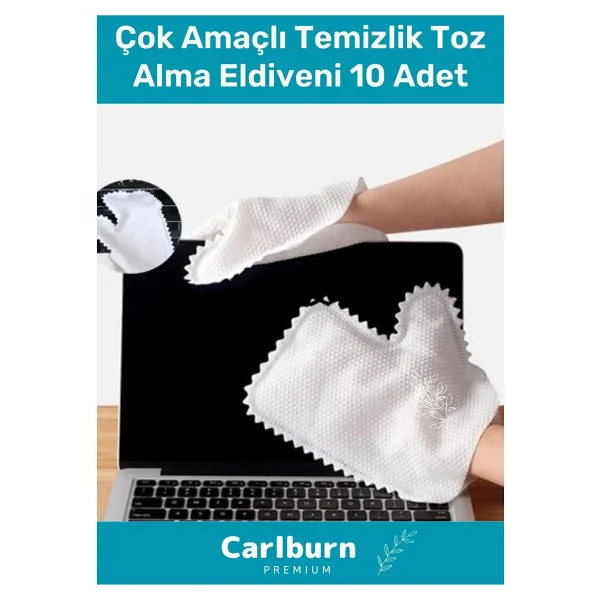 Özel Üretim Yüksek Kaliteli Mikrofiber Pratik Çok Amaçlı Temizlik Toz Alma Eldiveni 10 Adet