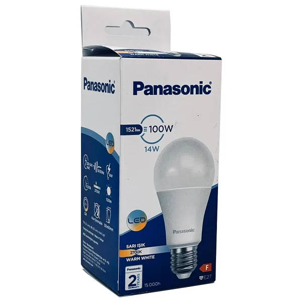 Panasonic Sarı Işık 14 W-100 W 1521 Lümen E27 LED Ampul