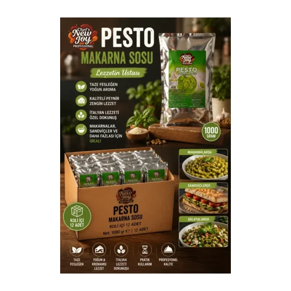 Pesto Sos 1000 G x 10 Adet - 1 Koli (Koli Bazlı Avantaj Paketi)