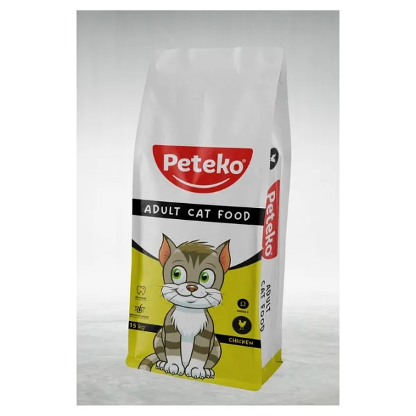 Peteko Tavuklu 15 kg Yetişkin Kedi Maması