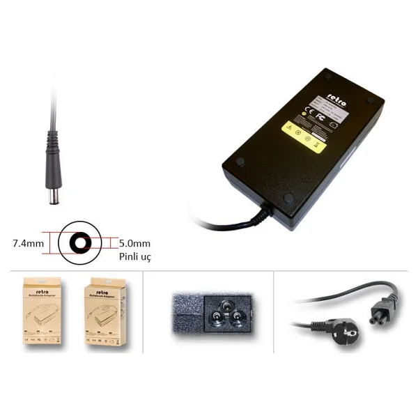 RETRO Hp Compaq 230W Pinli Uç Notebook Adaptör RPA-AC338 (RNA-HC17)