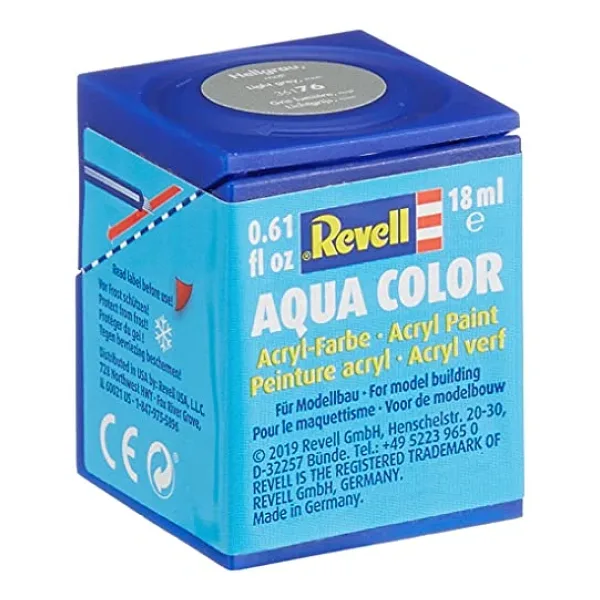 Revell - Su Bazlı Maket Boyası Açık Gri Mat 18 Ml (36176)