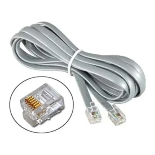 RJ12 6 lı Santral Telefon Kablosu 3 metre