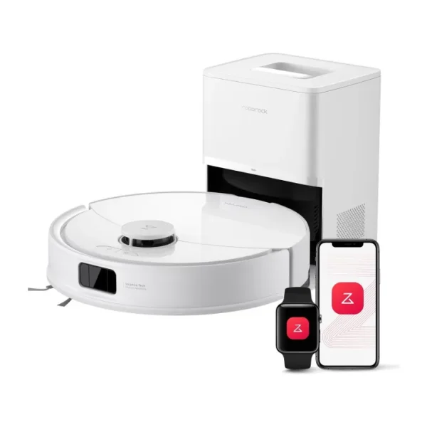 Roborock Q8 Max Pro Plus Beyaz Çöp İstasyonlu Akıllı Robot Süpürge