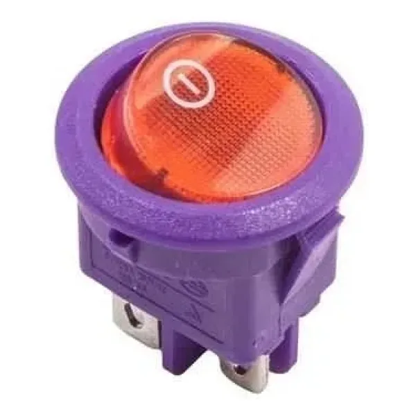 RS601 Yaylı 3-Pin ON-OFF Anahtar - Mor