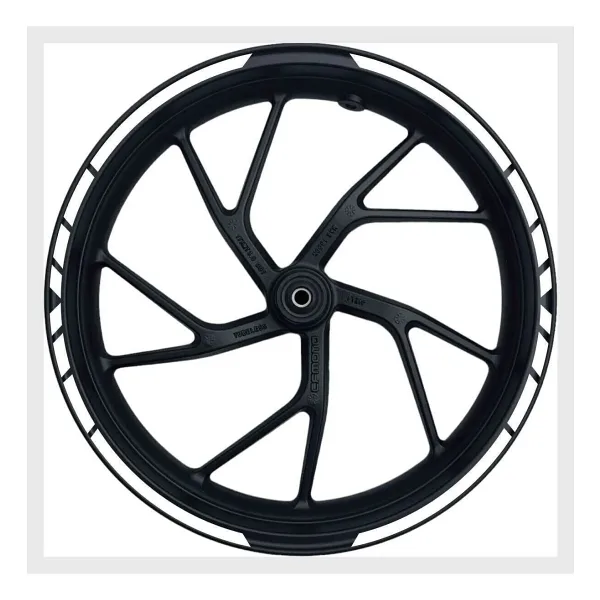 Run Grafik Shop Yamaha Motorsiklet Beyaz Reflektörlü Jant Şeridi 17 Inç Takım Halinde