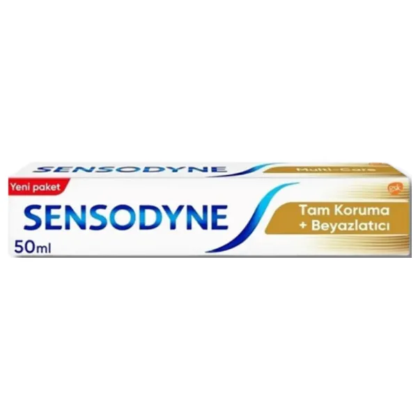 Sensodyne Tam Koruma Beyazlatıcı 50 ml Florürlü Diş Macunu