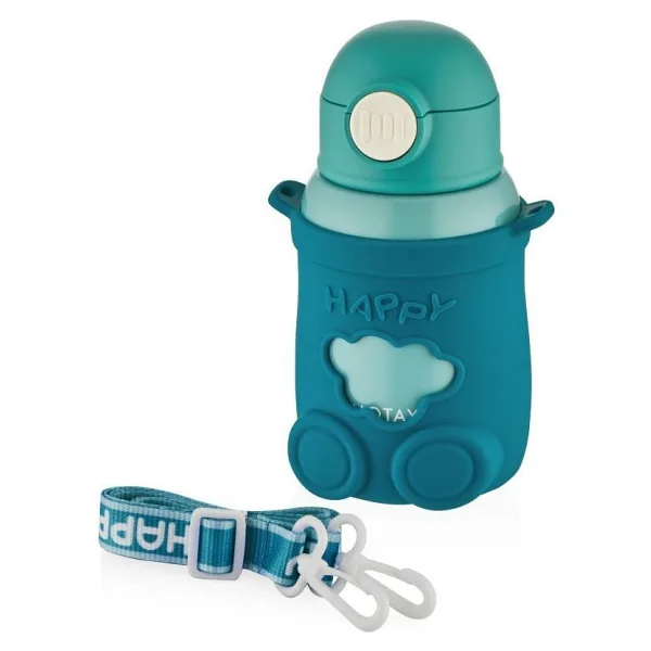 Shotay Happy Everyday ST-8816 Yeşil 480 ml Pipetli Çelik Termos Matara