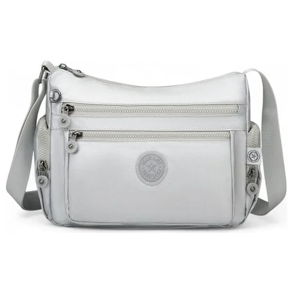 Smart Bags Metalik Kumaş Kadın Postacı Çantası Smart Bags 1115 - Platin