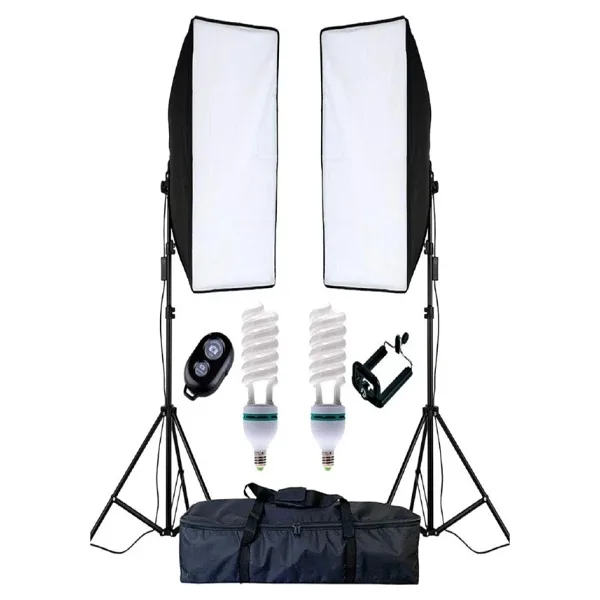 Soligor Youtuber Çekimleri Için 50x70 Softbox Sürekli Işık Seti