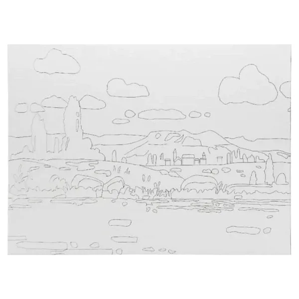 St. Petersburg Desenli Pres Tuval 30x40 cm Landscape-2