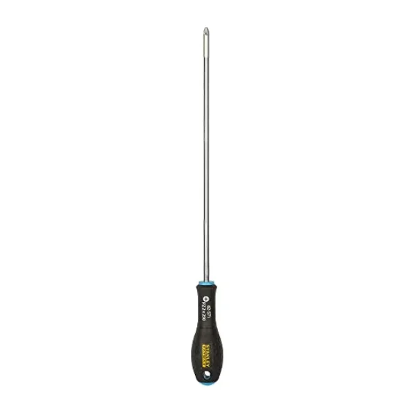 Stanley FatMax Tornavida Pozidriv PZ2 250 mm Bıçak Uzunluğu, Krom Vanadyum Ergonomik SoftGrip Sap 0-62-571