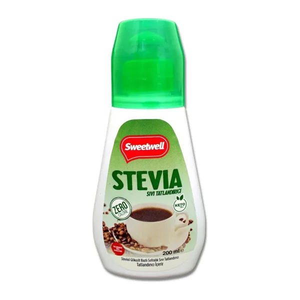 Sweetwell Stevia Sıvı Tatlandırıcı Sıfır Kalori 200 ml - 200 gr