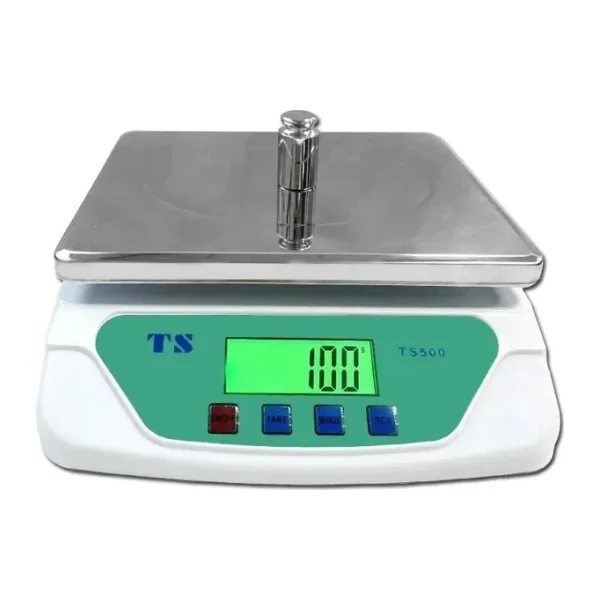 TS-500 Dijital Terazi - LCD Ekran, Dara Alma, Sayım Fonksiyonlu, Yüksek Hassasiyetli Tartım Cihazı