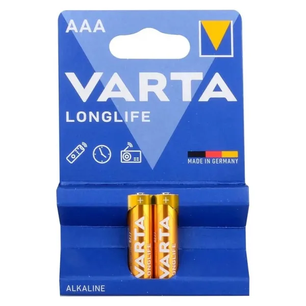 Varta Longlife 2'li Alkalin AAA İnce Kalem Pil